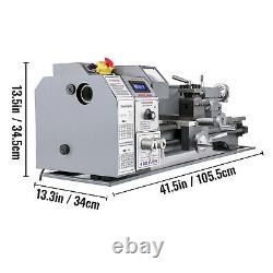 Metal Lathe Mini Lathe 8.7x23.6 1.1KW for Counter Face Turning Brushless Motor