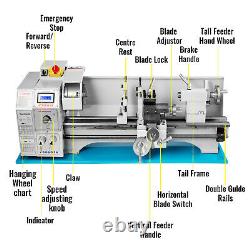 Metal Lathe Mini Lathe 8.7x23.6 1.1KW for Counter Face Turning Brushless Motor