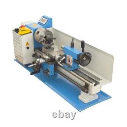 Metal Lathe Precision Bench Lathe Brushless Motor All Metal Gears Variable Speed