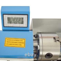 Metal Lathe Precision Bench Lathe Brushless Motor All Metal Gears Variable Speed
