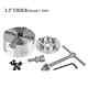 Metal Lathe Turning Chuck 4-jaws Thread Tensile Steel Woodworking Tools 3.5inch