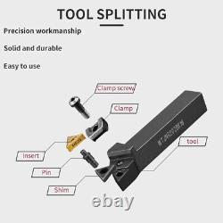 Metal Turning Tool Holder Durable Carbide Inserts Lathe External Shaft Cutting