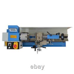 Metalworking Bench Lathe Teaching Lathe 110V 750W Metric Thread Brushless Motor