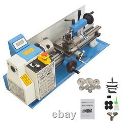 Metalworking Bench Lathe Teaching Lathe 110V 750W Metric Thread Brushless Motor