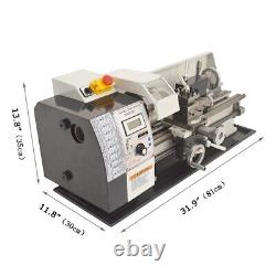 Metric Thread Precision Metal Wood Bench Lathe 900W 8X16 Brushless Motor