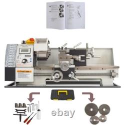 Metric Thread Precision Metal Wood Bench Lathe 900W 8X16 Brushless Motor
