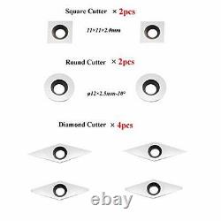Mini Carbide Tipped Wood Lathe Turning Tools Combo Set Rougher Detailer Finisher
