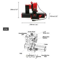 Mini DIY 6 in 1 Multi-functional Motorized Transformer Jigsaw Grinder Driller