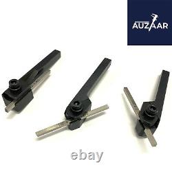 Mini Lathe Parting Cut Off Tool Holder Shank 5/16 With 1/8 M2 HSS Bit Set Of 3