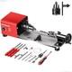Mini Lathe, Wm101a Mini Wood Lathe Machine, 24vdc 96w Power Lathe