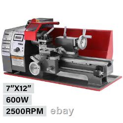 Mini Metal Lathe 600W Variabale Speed Benchtop CNC Machine For Turning Drilling