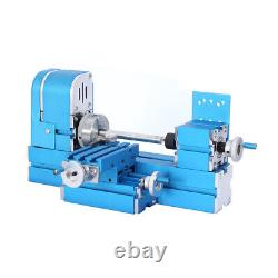 Mini Metal Lathe Machine Motorized Metalworking DIY Tool Benchtop for Hobby