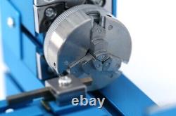 Mini Metal Lathe Machine Motorized Metalworking DIY Tool Benchtop for Hobby