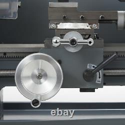 Mini Metal Lathe for Turning Cutting Drilling Threading 2250rpm 550W 7x12 Inches