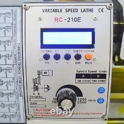 Miniature High Precision Electronic Metal Lathe Metric Thread 110V RC-210E Model
