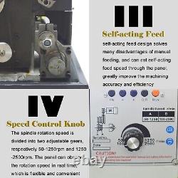 Miniature High Precision Electronic Metal Lathe Metric Thread 110V RC-210E Model