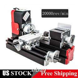 Multifunction DIY Miniature Metal Mini Lathe Machine 20000Rev/min DC 12V 24W