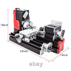 Multifunction Mini Metal Lathe Miniature Motorized DIY Lathe Machine 20000RPM
