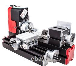 Multifunction Mini Metal Lathe Miniature Motorized DIY Lathe Machine 20000RPM