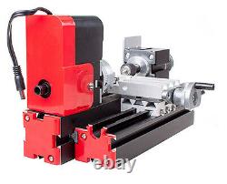 Multifunction Mini Metal Lathe Miniature Motorized DIY Lathe Machine 20000RPM