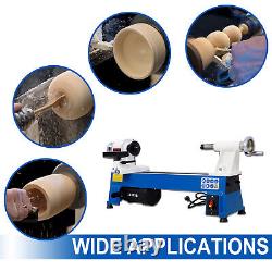 NEW-Benchtop Wood Lathe 10 x 18 Wood Lathe Machine 5 Variable Speeds 500/