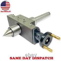 NEW IMPROVED Lathe Taper Turning Attachment MT3 Shank Revolving Live Center USA