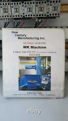 New Century Turn 56 Cnc Vertical Turning Center Vtl Lathe 2007 Bullard Om