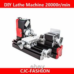 New DC12V DIY Miniature Metal Multifunction Mini Lathe Machine 20000Rev/min