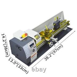 New Metal Bench RC-210E Lathe Electronic Pulse for Turning Drilling Cutting1100W