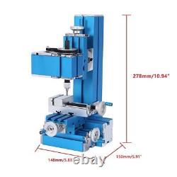 New Mini Milling Machine Woodworking Metal Aluminum Processing Tool 100240v