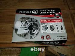 Nova g3 Wood Turning Chuck Bundle for Lathe 30th Anniversary Edition withCase