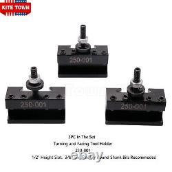OXA Wedge Tool Post Holder Set 250-000 + 4 Extra Holders For Mini Lathe up to 8