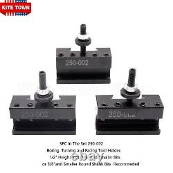 OXA Wedge Tool Post Holder Set 250-000 + 4 Extra Holders For Mini Lathe up to 8