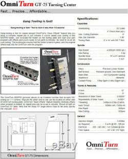 OmniTurn GT-75 CNC Turning Center (Lathe)