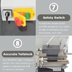 Precision Instrument Metal Lathe Inch Screw Version Desktop Micro Lathe 110V