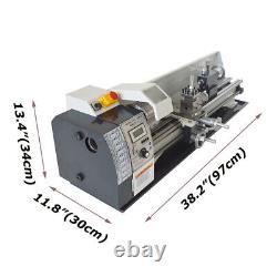 Precision Metal Lathe Teaching Lathe Metric Thread 824 110V Brushless Motor