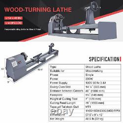 Preenex 14x40 Wood Turning Lathe 1/2HP 3400rpm Home or Shop Woodworking Machine