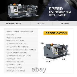 Preenex 750W 2250rpm Mini Metal Lathe for Turning Drilling Cutting & Threading