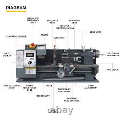 Preenex 750W 2250rpm Mini Metal Lathe for Turning Drilling Cutting & Threading