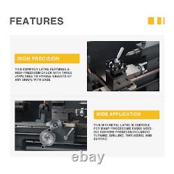 Preenex 750W 2250rpm Mini Metal Lathe for Turning Drilling Cutting & Threading