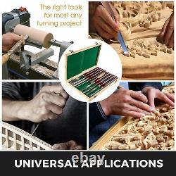 Pro Hss High Speed Steel Wood Turning Lathe Tools Chisel Gouge Woodworking Set