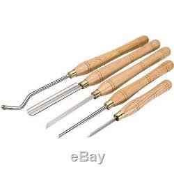 Professional Master 5pc Set Hss Wood Lathe Bowl Turning Hollowing Chisel Set