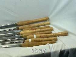 Robert Sorby #A82HS8T 8-Piece Wood turning Tool Set NOS