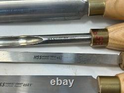 Robert Sorby #A82HS8T 8-Piece Wood turning Tool Set NOS