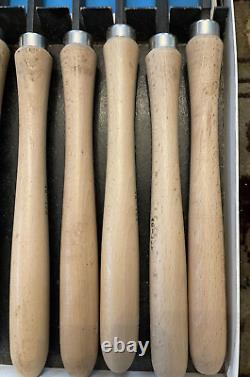 Rockwell Wood Lathe Turning Chisel Tools 16, Set of 8, Hard to find EXCELLENT