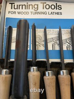 Rockwell Wood Lathe Turning Chisel Tools 16, Set of 8, Hard to find EXCELLENT