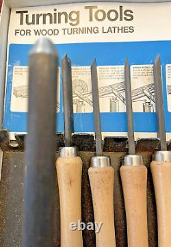 Rockwell Wood Lathe Turning Chisel Tools 16, Set of 8, Hard to find EXCELLENT