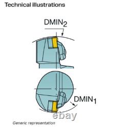 Sandvik C8-DCLNL-55080-19 cutting unit for turning (CNMG 64 Inserts)