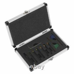 Sealey SM3025CS6 Indexable 10mm Lathe Turning Tool Set 7pc