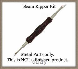 Seam Ripper Or Stiletto Handle Kit Wood Turning Lathe Woodturning Chrome or Gold